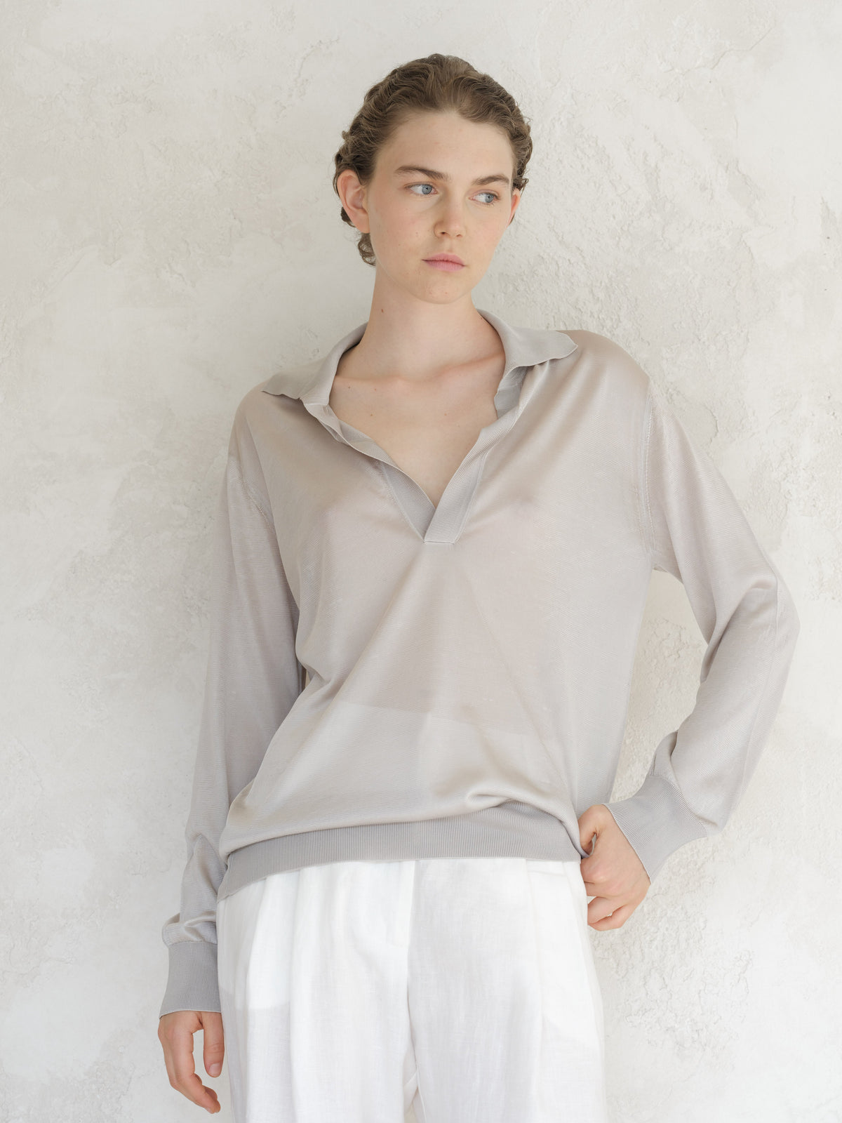 Polo en soie mulberry, photo 8