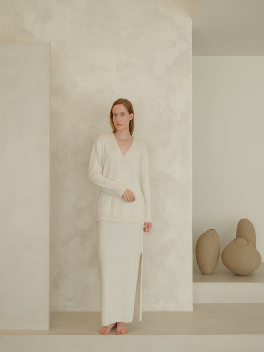 Cardigan maxi, mélange cachemire, photo 2