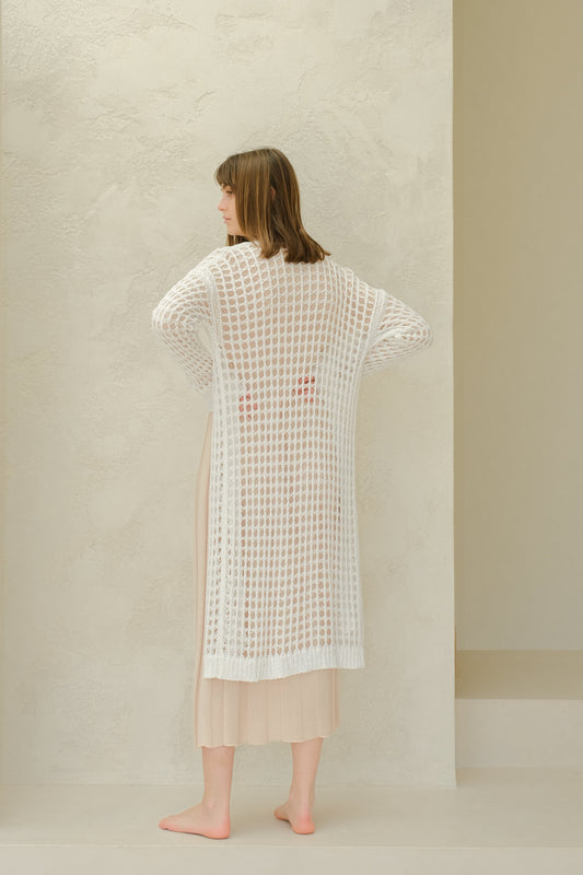 Long cotton crochet cardigan, photo 2