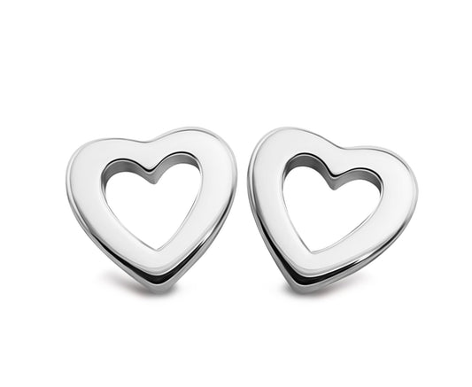 Boucles d'oreilles cœur ouvert en argent 925, photo 2