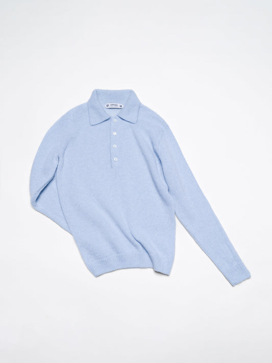 Pull polo, mélange mohair, photo 2