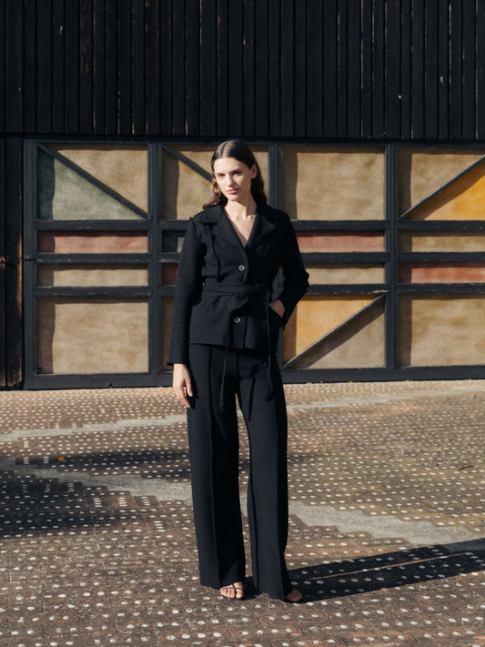 Veste Bar en laine bouillie, photo 2
