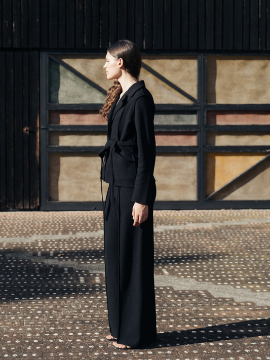 Pantalon bootcut en laine bouillie, photo 2