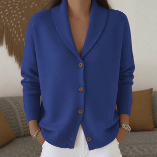 Gilet Long Femme Tricot Fin Encolure V et Manches Longues, vue principale