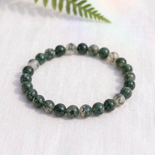 Bracelet en Agate mousse, photo 2