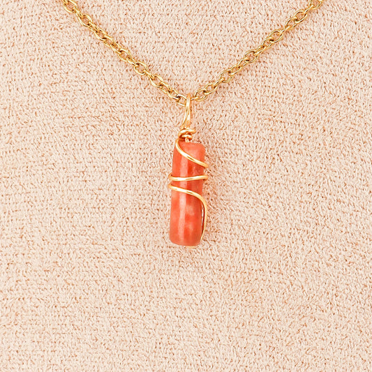 Pendentif Mini piliers en Jade « Fleurs de prunier », photo 2