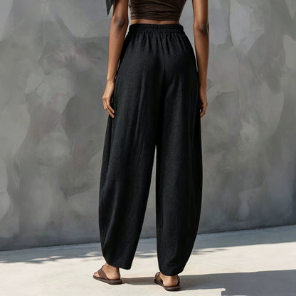 Pantalon fluide femme coupe droite