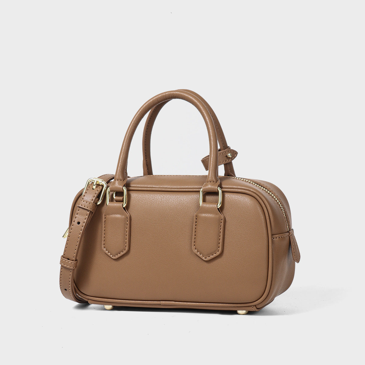 Mini sac Boston femme en simili-cuir