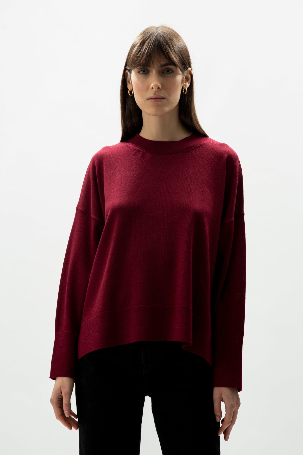 Pull oversize en laine mérinos extra fine, photo 12