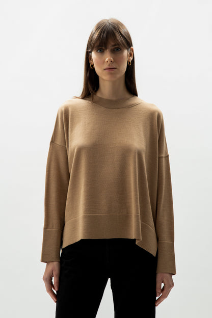 Pull oversize en laine mérinos extra fine, photo 10