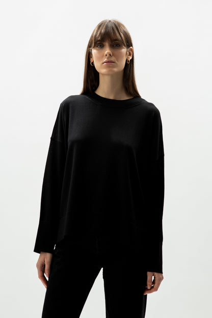 Pull oversize en laine mérinos extra fine, photo 14