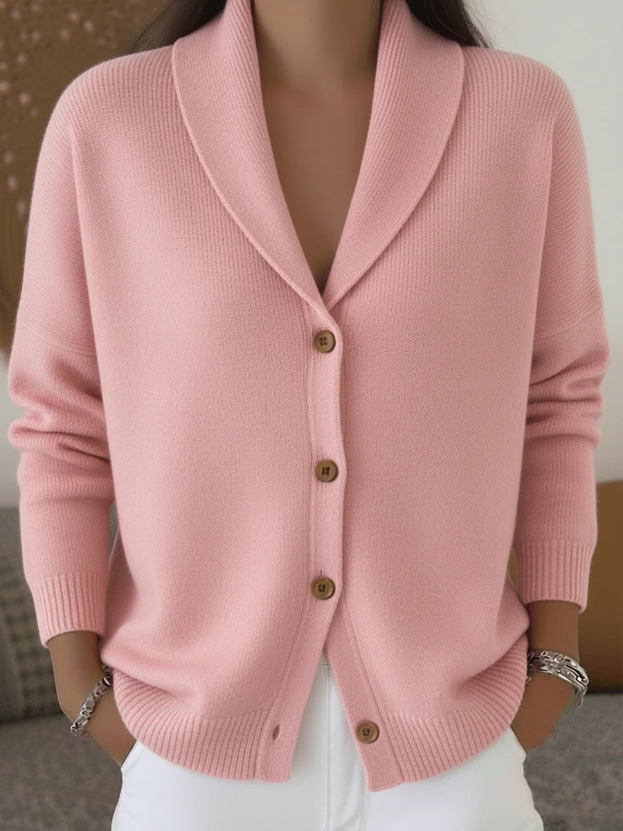 Women's Thin Knit Buttoned Cardigan - VoltElan