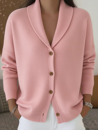 Women's Thin Knit Buttoned Cardigan - VoltElan