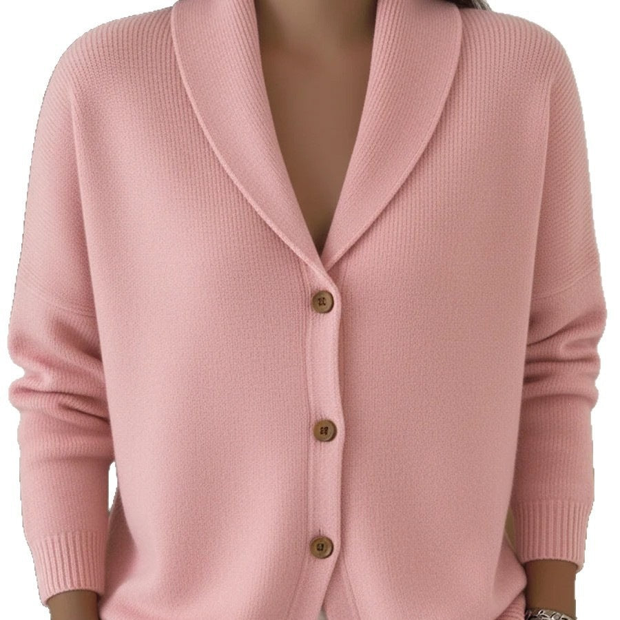 Women's Thin Knit Buttoned Cardigan - VoltElan