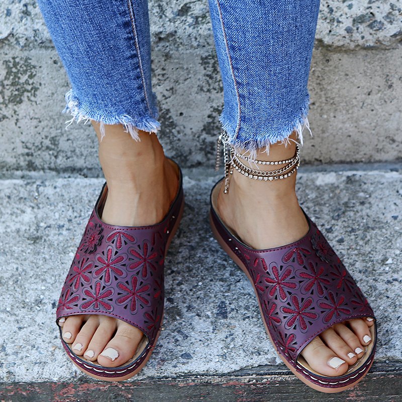 Sandales Compensées Confort Femme — Coloris 1 | VoltÉlan