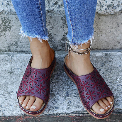 Sandales Compensées Confort Femme — Coloris 1 | VoltÉlan