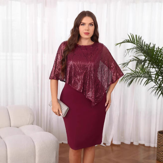 Robe Pailletee Grande Taille — Vue principale | VoltElan