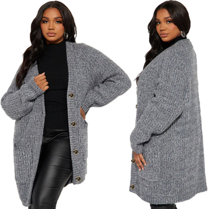 Gilet femme en maille douce à porter ouvert