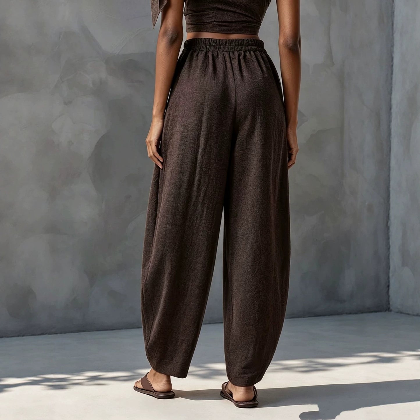 Pantalon fluide femme coupe droite