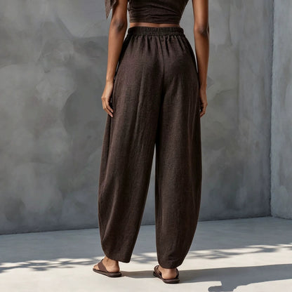 Pantalon fluide femme coupe droite