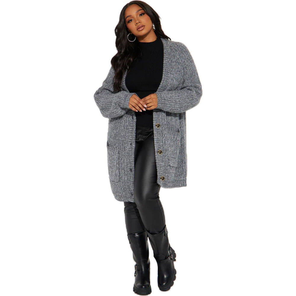 Gilet femme en maille douce à porter ouvert