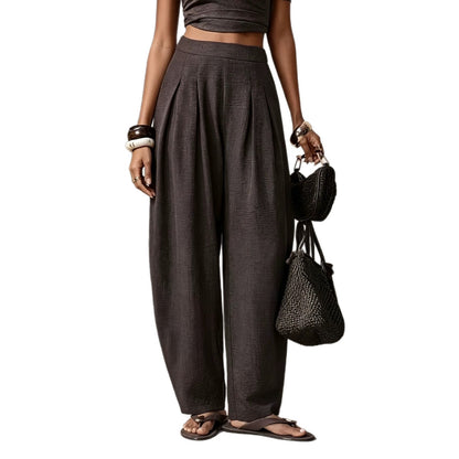 Pantalon fluide femme coupe droite