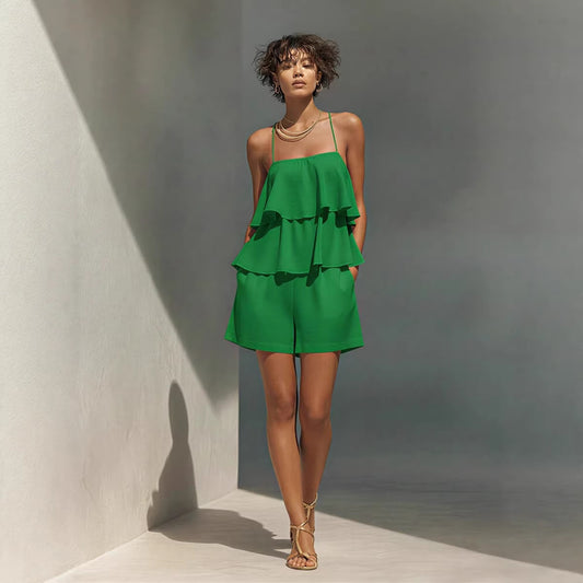 Ensemble Caraco & Short Volante Femme — Vue principale | VoltElan