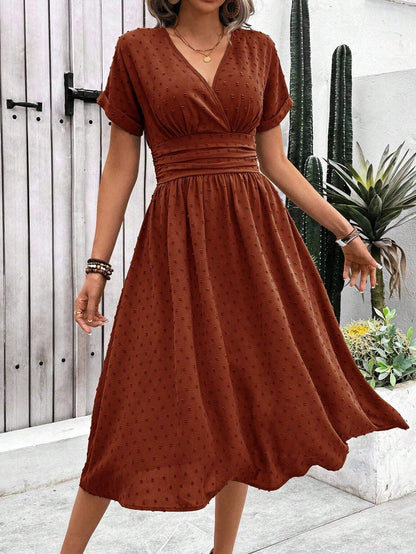 Robe Femme Ample Casual Fraîche pour l'Été, vue de côté
