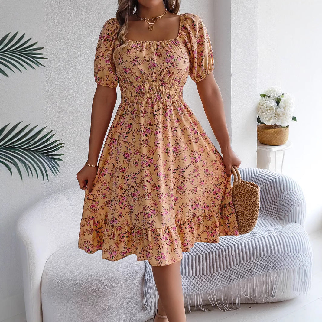 Robe d’Été à Imprimé Floral - VoltÉlan