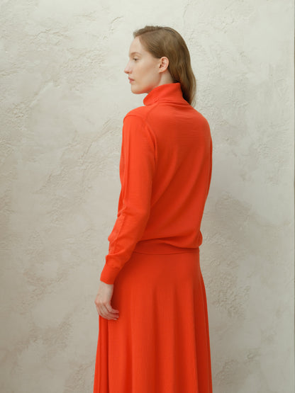 Pull col roulé en laine mérinos extra fine, photo 6