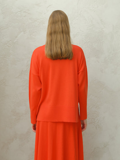 Pull oversize en laine mérinos extra fine, photo 8