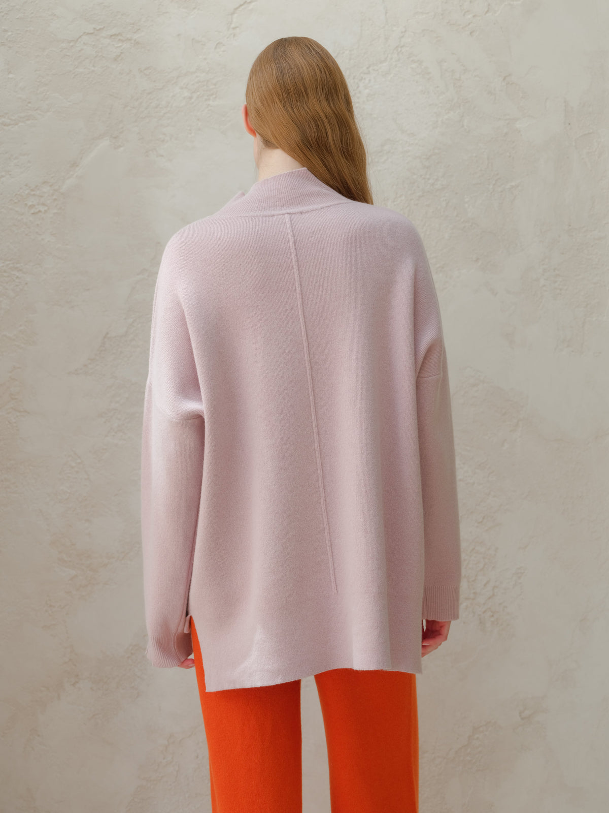 Pull maxi col roulé, mélange cachemire, photo 9