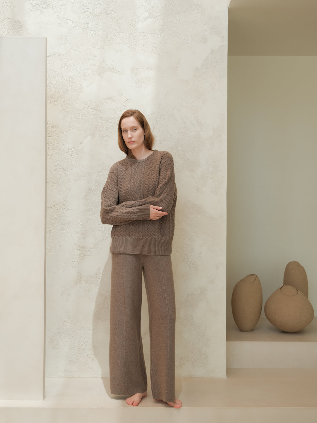 Wide-leg trousers, cashmere blend, photo 21