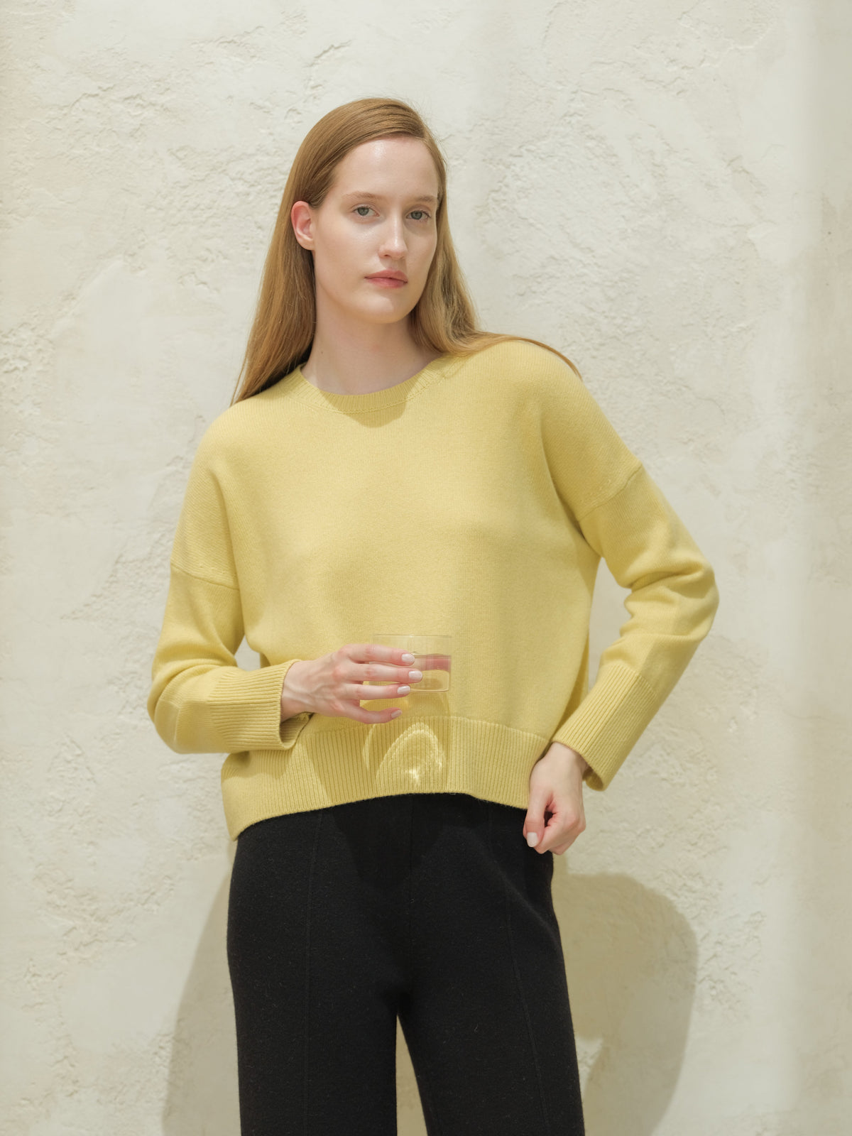 Pull col rond décontracté, mélange cachemire, photo 19