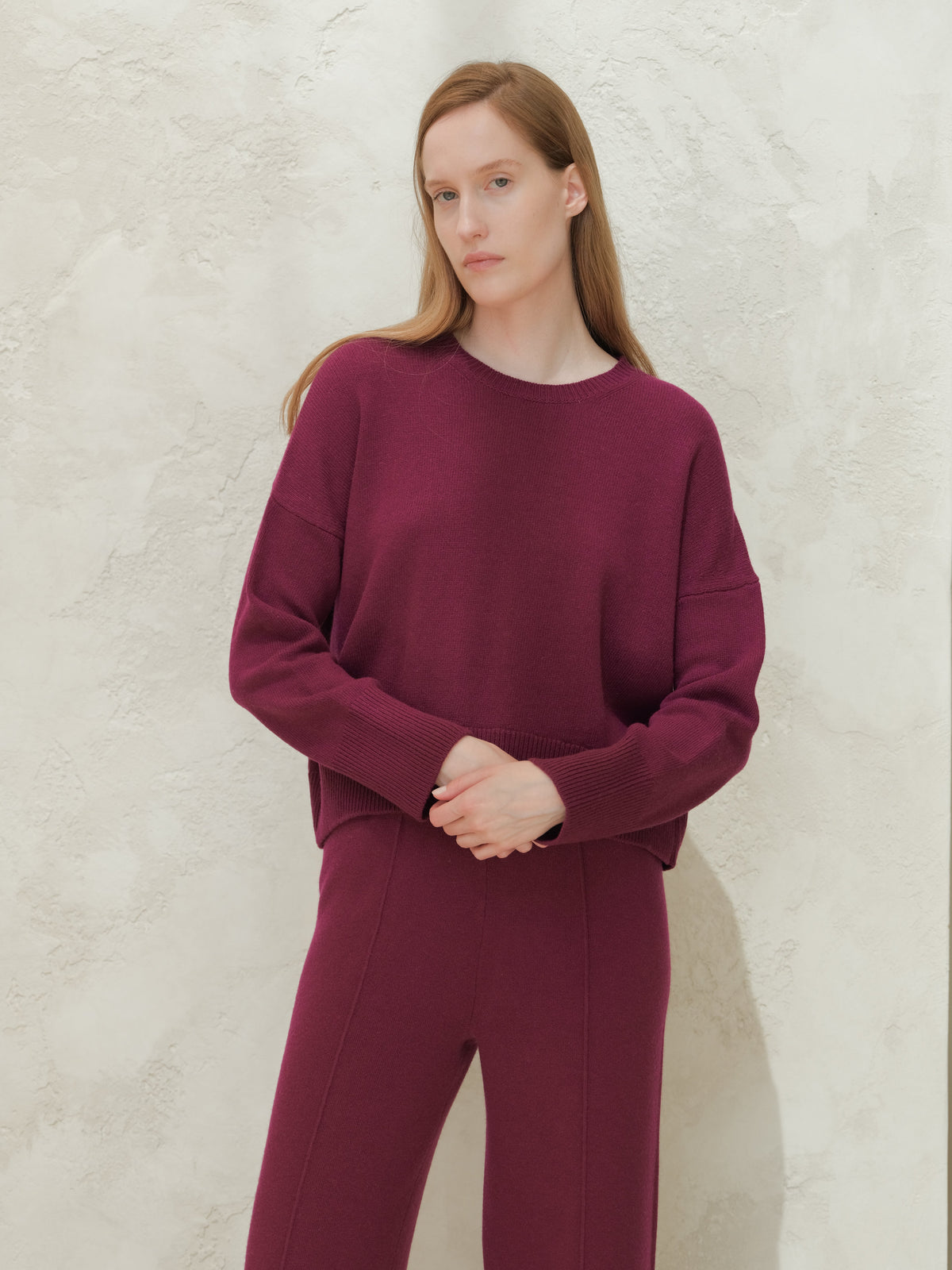 Pull col rond décontracté, mélange cachemire, photo 25