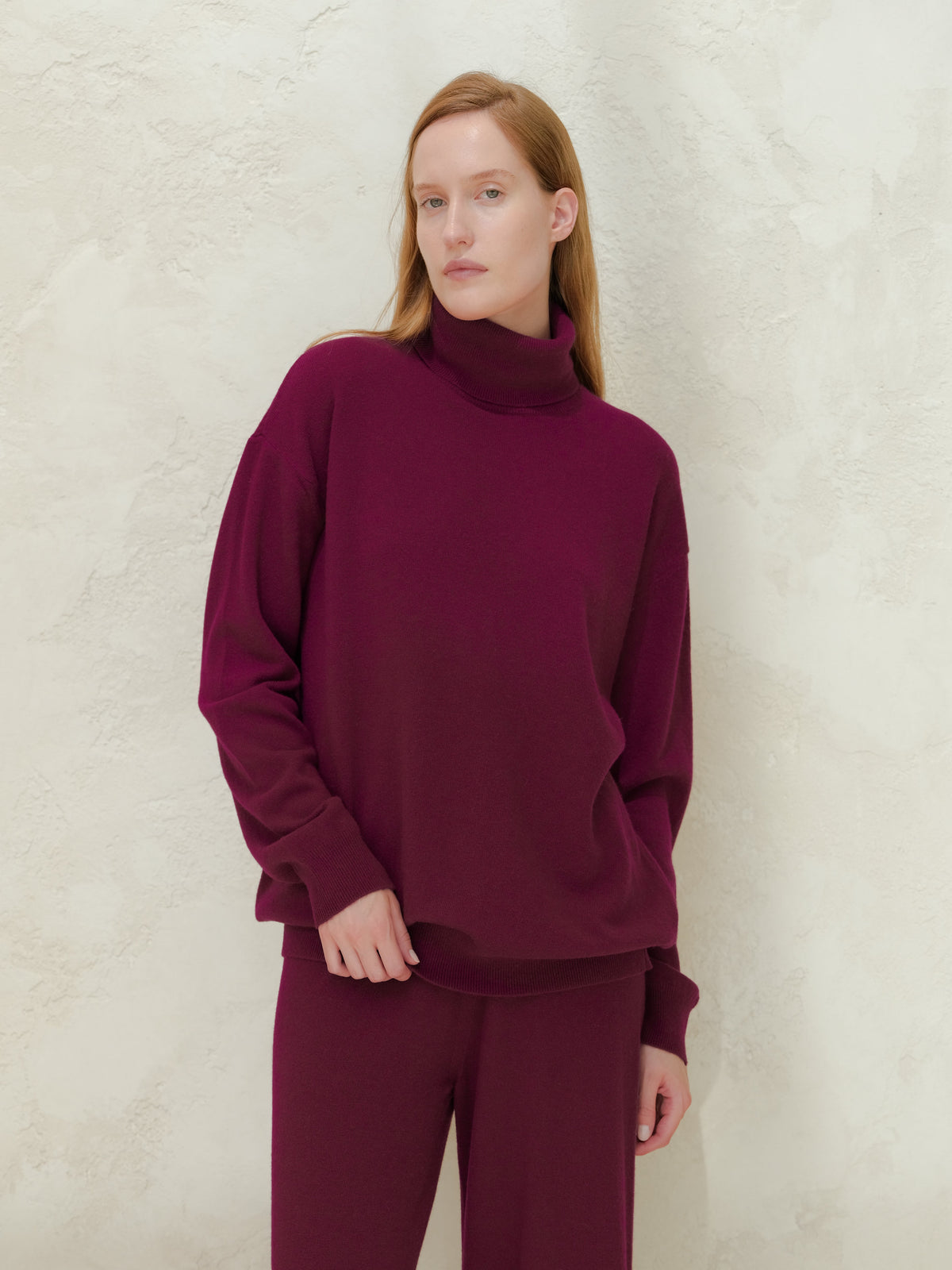 Pull col roulé ample, mélange cachemire, photo 11