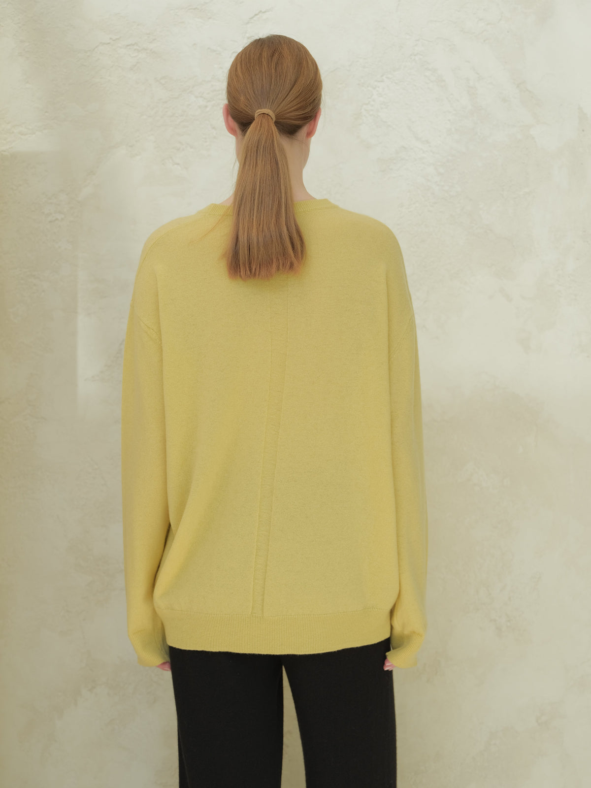 Pull col rond ample, mélange cachemire, photo 10
