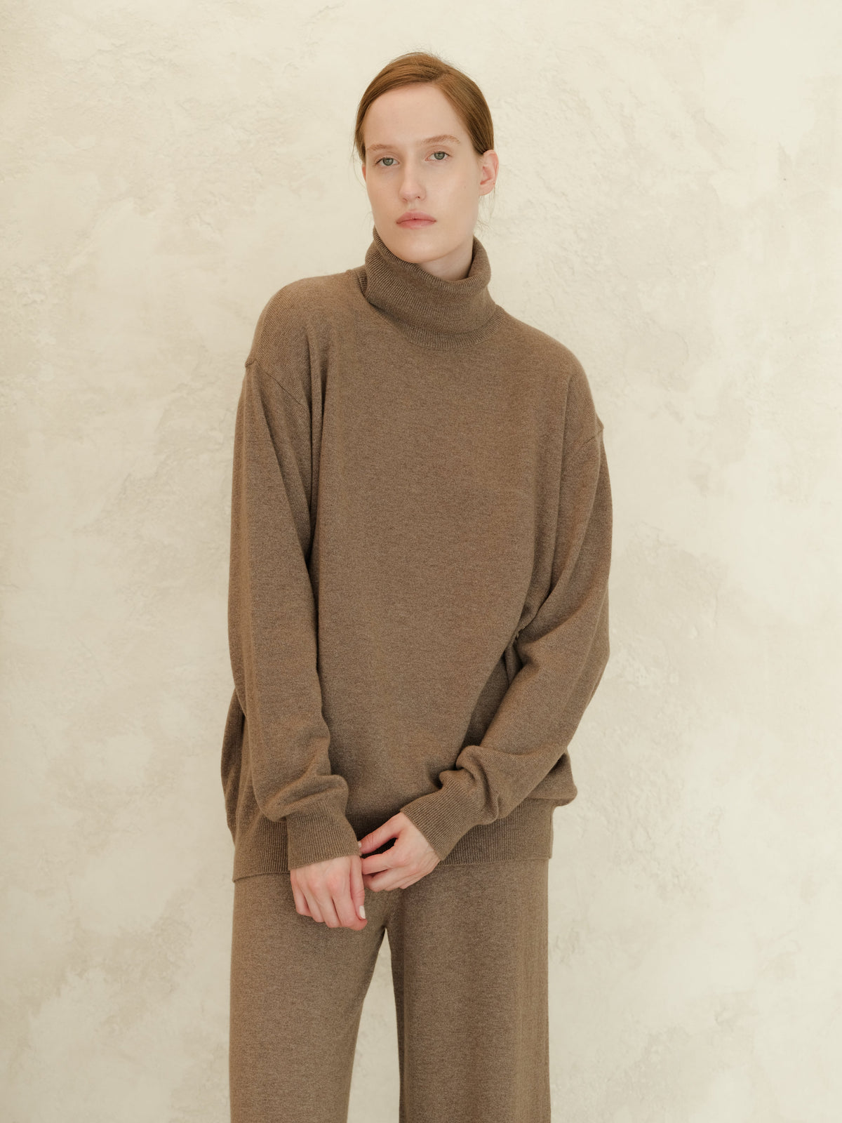 Pull col roulé ample, mélange cachemire, photo 10