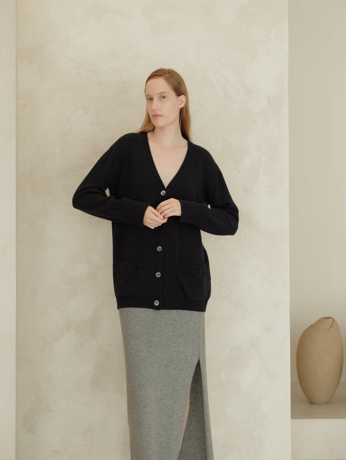 Cardigan maxi, mélange cachemire, photo 9