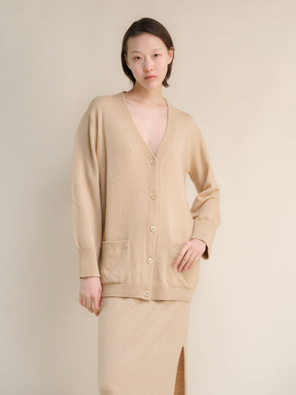 Cardigan maxi, mélange cachemire, photo 10