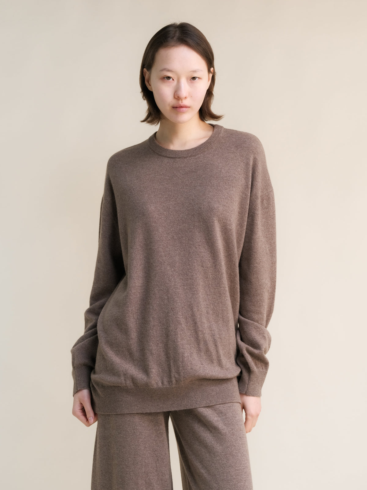 Pull col rond ample, mélange cachemire, photo 19