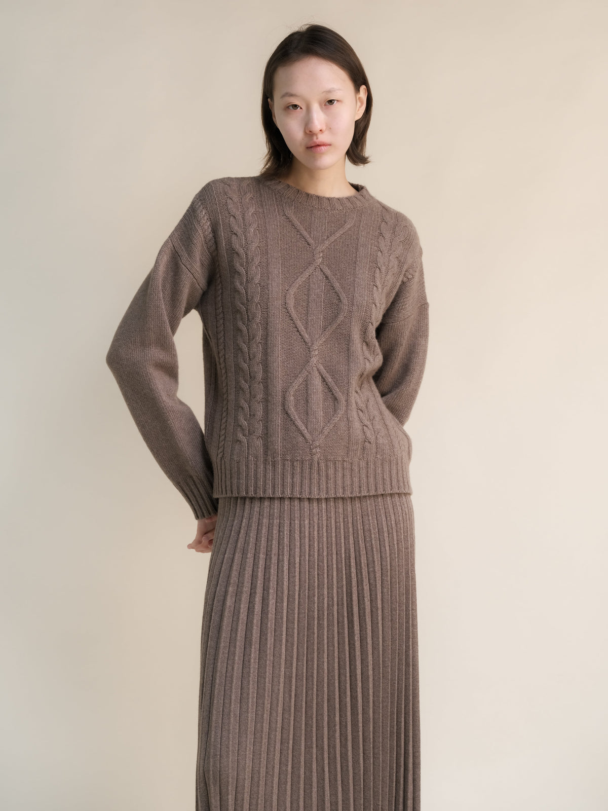 Pull torsadé, mélange cachemire, photo 11