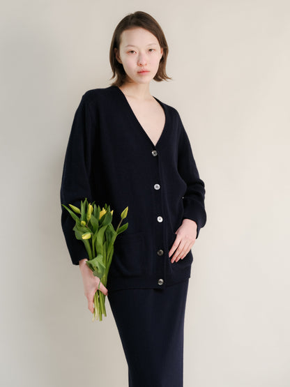 Cardigan maxi, mélange cachemire, photo 8