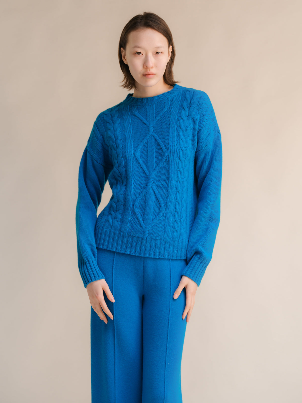Pull torsadé, mélange cachemire, photo 17