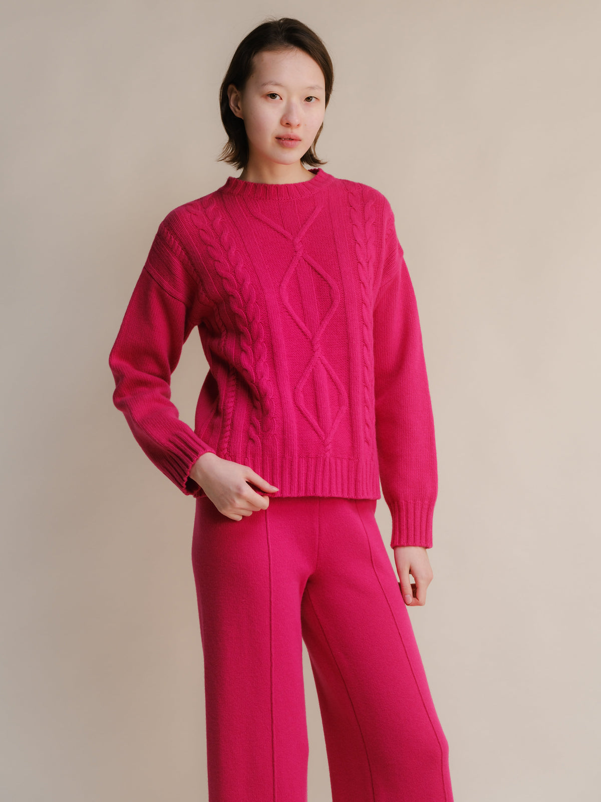 Pull torsadé, mélange cachemire, photo 13
