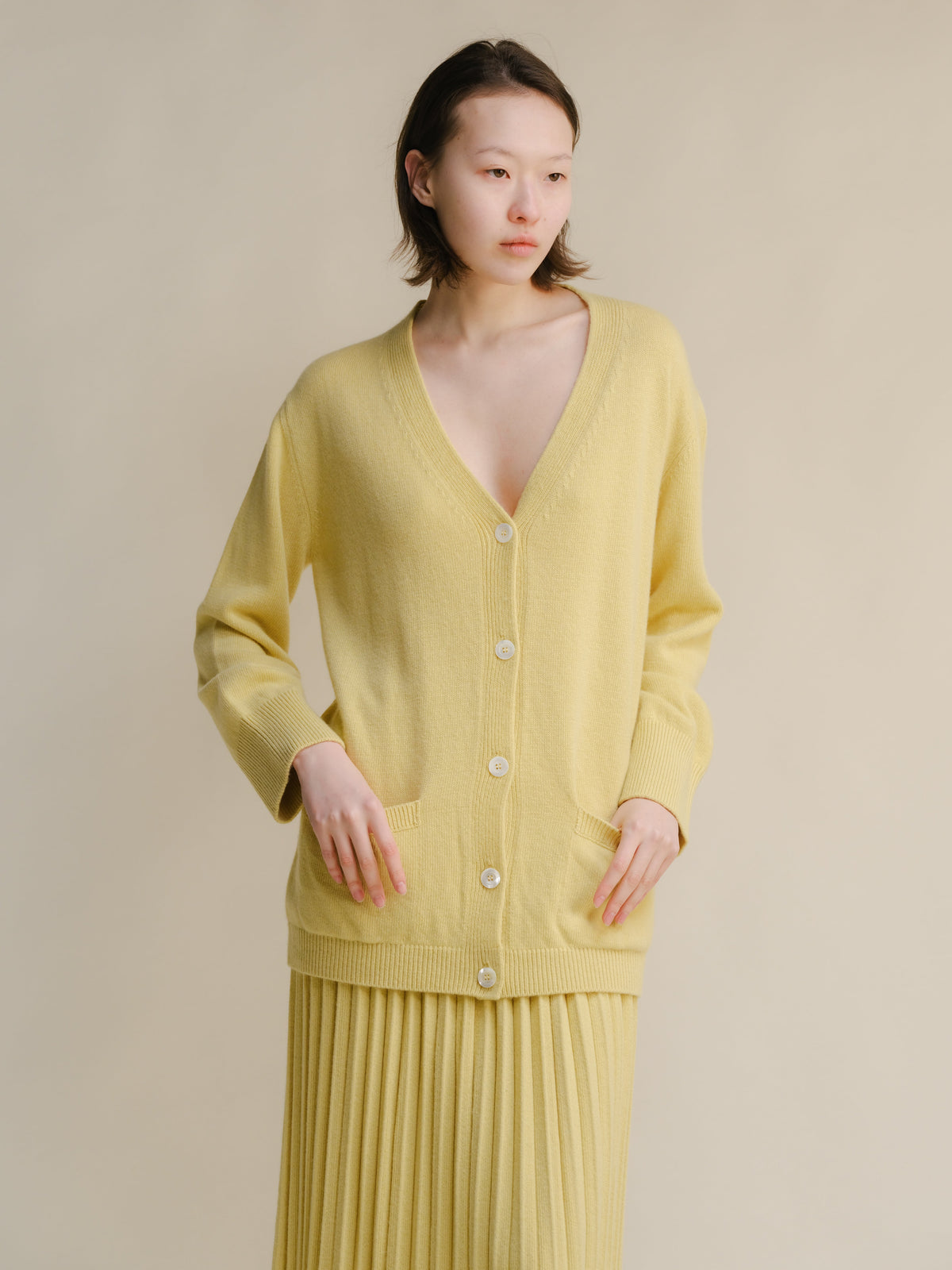 Cardigan maxi, mélange cachemire, photo 12