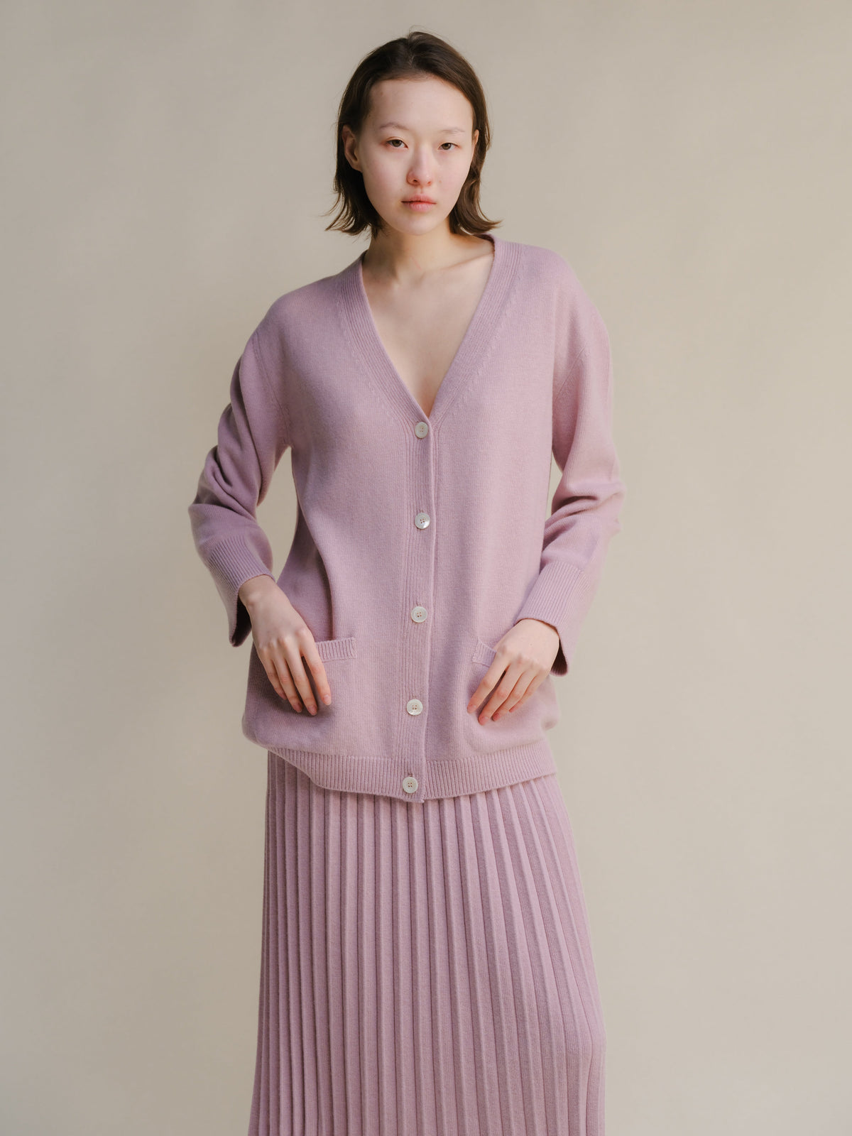Cardigan maxi, mélange cachemire, photo 14
