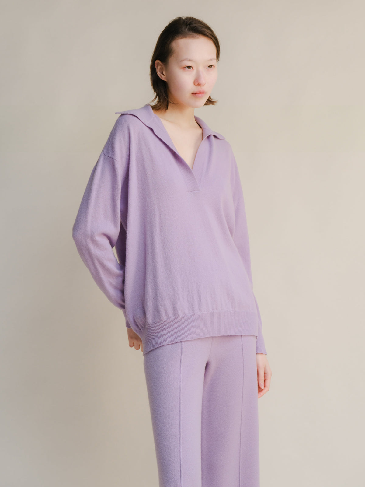 Pull col polo, mélange cachemire, photo 17