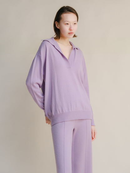 Pull col polo, mélange cachemire, photo 17