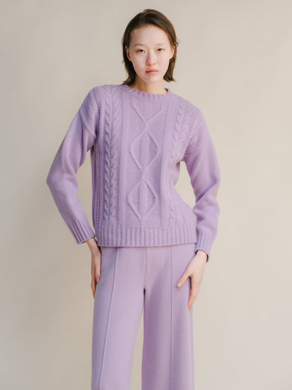 Pull torsadé, mélange cachemire, photo 21